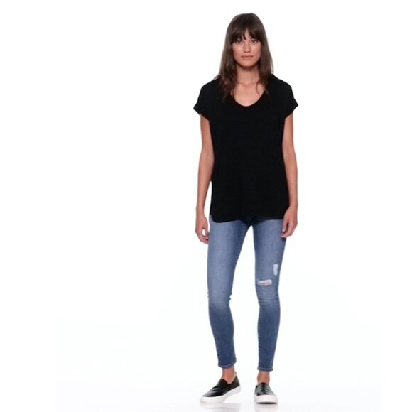 GAP Softspun roll-sleeve t-shirt Black - Picture 5 of 7